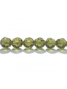 Swar Round Bead 6mm Khaki