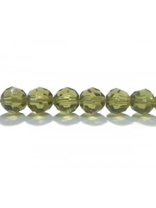 Swar Round Bead 6mm Khaki