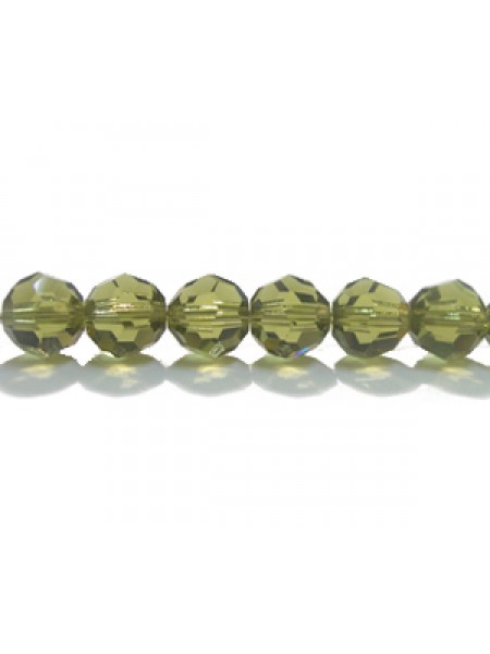 Swar Round Bead 6mm Khaki