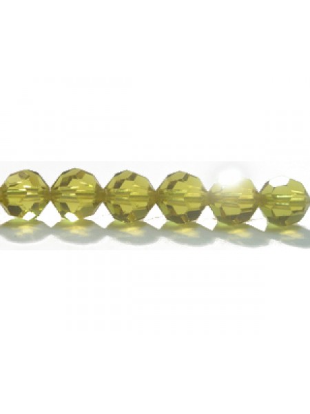 Swar Round Bead 6mm Lime