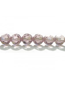 Swar Round Bead 6mm Light Amethyst