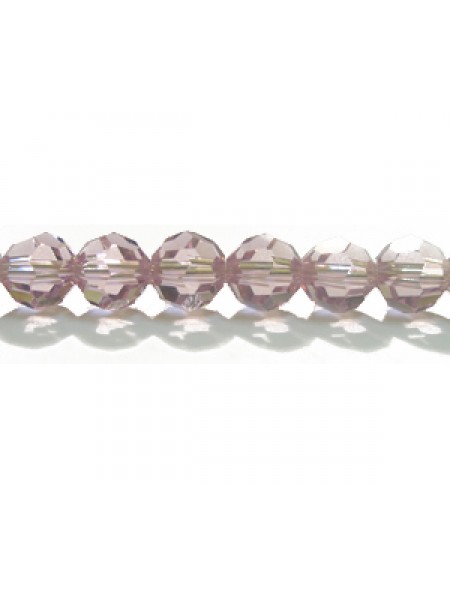 Swar Round Bead 6mm Light Amethyst