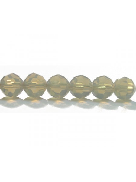 Swar Round Bead 6mm Light Grey Opal