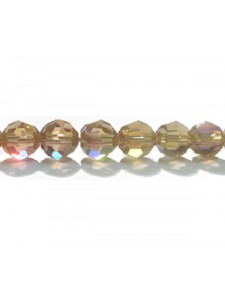 Swar Round Bead 6mm Lt.Col.Topaz AB