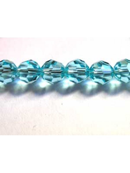 Swar Round Bead 6mm Light Turqouise