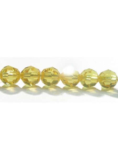 Swar Round Bead 6mm Light Topaz