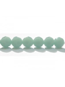 Swar Round Bead 6mm Mint Alabaster