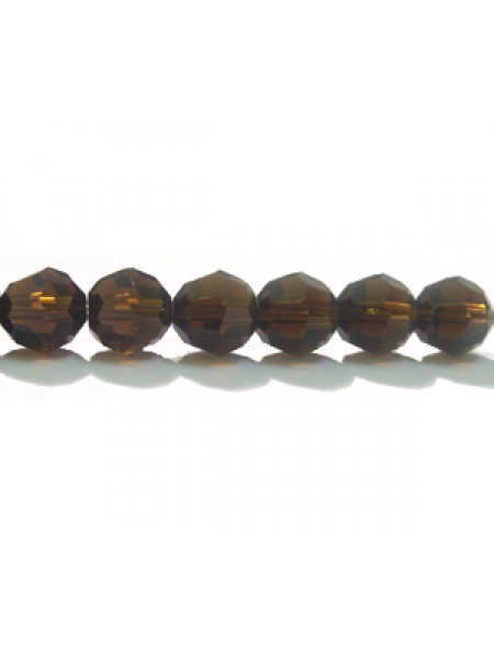 Swar Round Bead 6mm Mocca