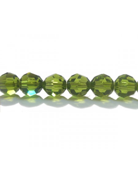 Swar Round Bead 6mm Olivine