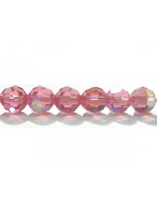 Swar Round Bead 6mm Rose AB