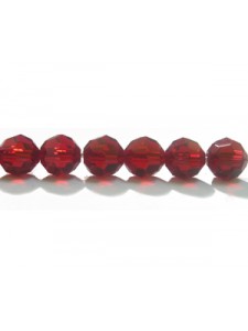 Swar Round Bead 6mm Siam Red