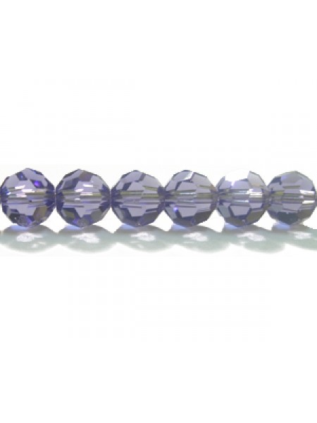 Swar Round Bead 6mm Tanzanite