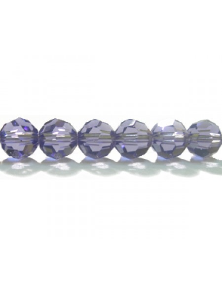 Swar Round Bead 6mm Tanzanite