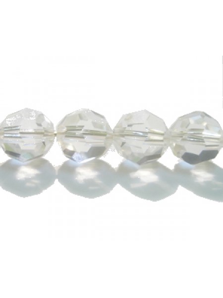 Swar Round Bead 8mm Clear