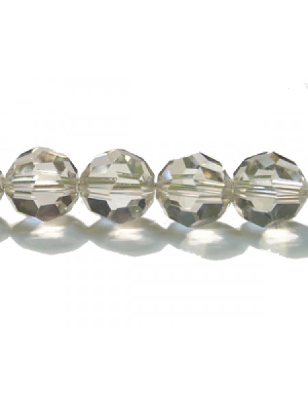 Swar Round Bead 8mm Silvershade