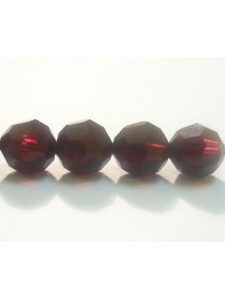 Swar Round Bead 8mm Garnet