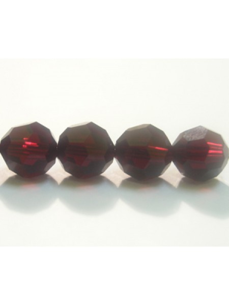 Swar Round Bead 8mm Garnet