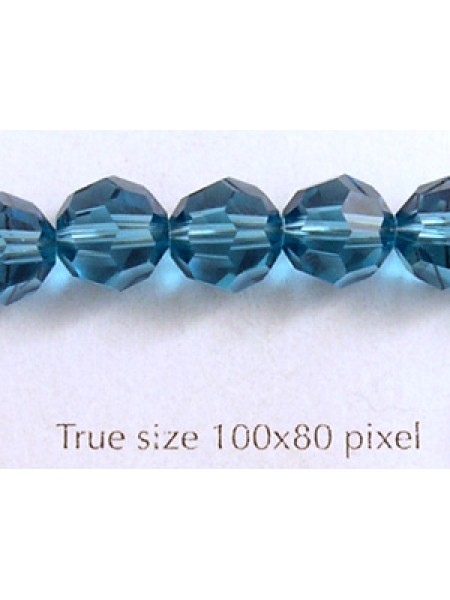 Swar Round Bead 8mm Indicolite