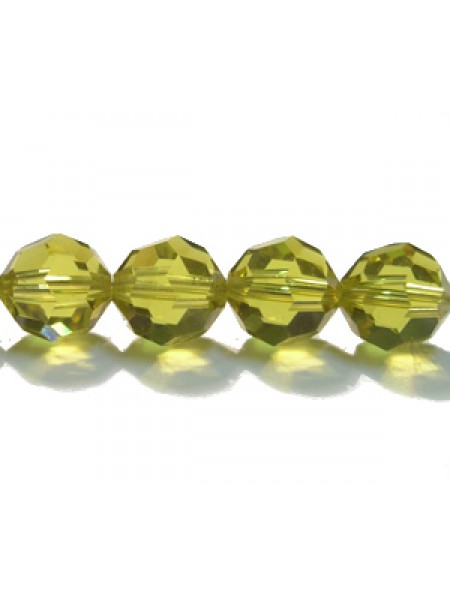 Swar Round Bead 8mm Lime