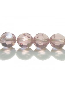 Swar Round Bead 8mm Light Amethyst