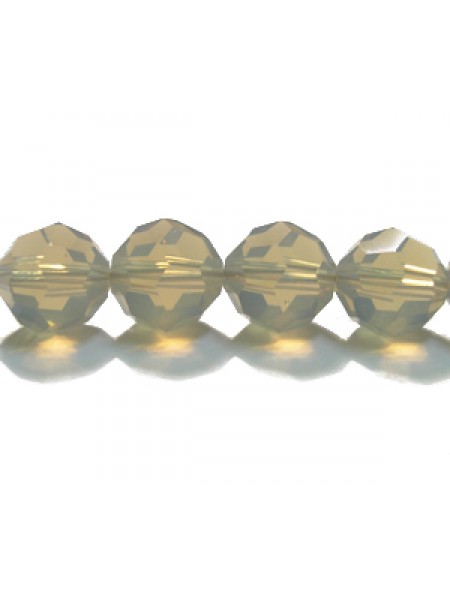 Swar Round Bead 8mm Light Grey Opal