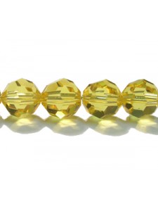 Swar Round Bead 8mm Lt.Topaz