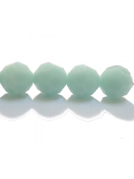 Swar Round bead 8mm Mint Alabaster