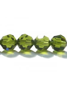 Swar Round Bead 8mm Olivine