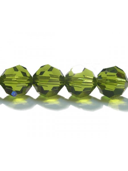 Swar Round Bead 8mm Olivine