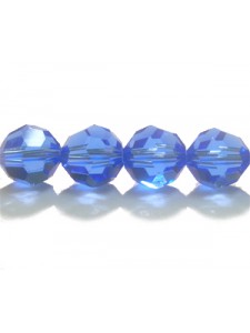 Swar Round Bead 8mm Sapphire