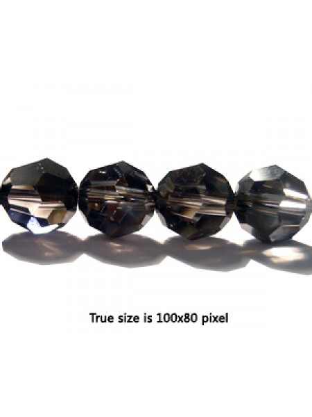 Swar Round Bead 8mm Silver Night