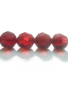 Swar Round Bead 8mm Siam Red