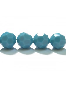 Swar Round Bead 8mm Turquoise