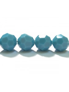 Swar Round Bead 8mm Turquoise