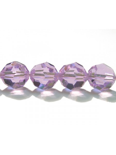Swar Round Bead 8mm Violet