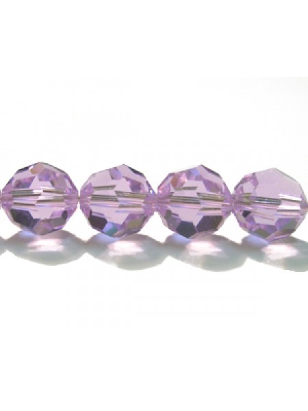 Swar Round Bead 8mm Violet