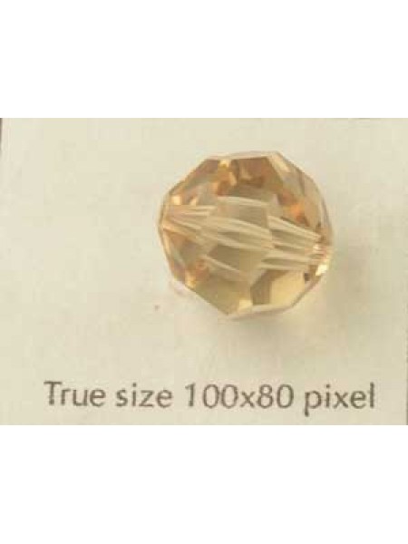 Swar Round Bead 14mm Lt Colorado Topaz