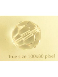 Swar Round Faceted Bead 16mm Clear