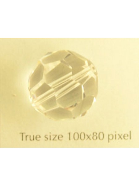 Swar Round Faceted Bead 16mm Clear