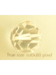 Swar Round Faceted Bead 18mm Clear