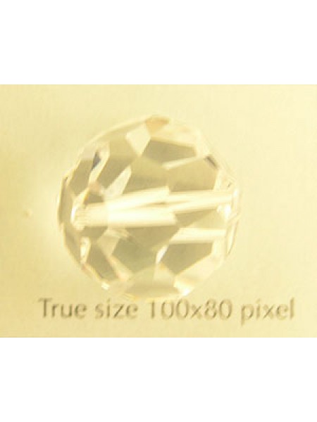 Swar Round Faceted Bead 18mm Clear