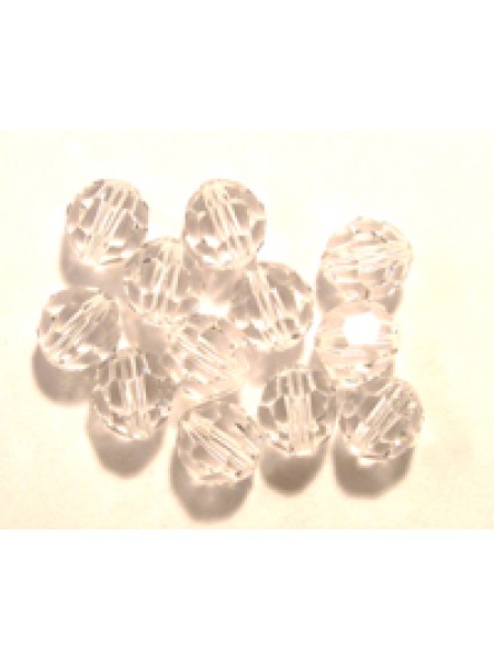 Swar Round Bead 7mm Clear