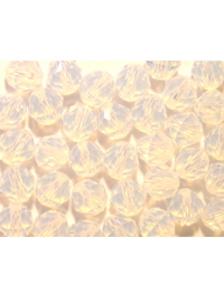 Swar Round Bead 6mm Whiteopal