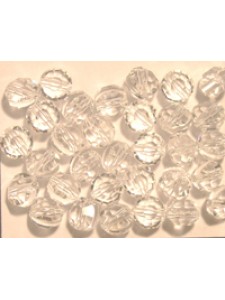 Swar Round Flat Bead 5mm Clear