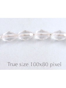 Swar Oval Bead 7.5x5mm Clear