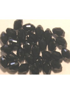 Swar Oval Bead 7.5x5mm Jet Black