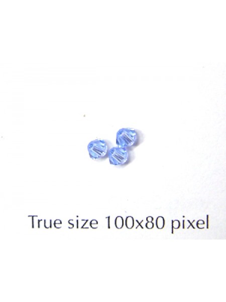 Swar Bi-cone Bead 3mm Light Sapphire