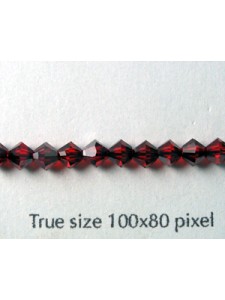 Swar Bi-cone Bead 4mm Ligh Siam Satin