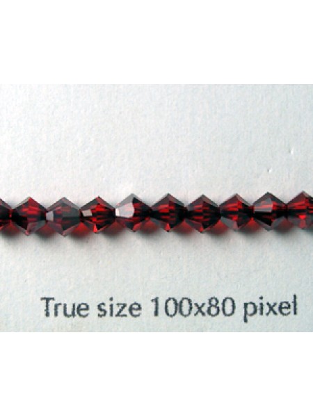 Swar Bi-cone Bead 4mm Ligh Siam Satin