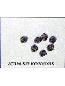 Swar Bi-cone Bead 4mm LtColordoTopzSatin